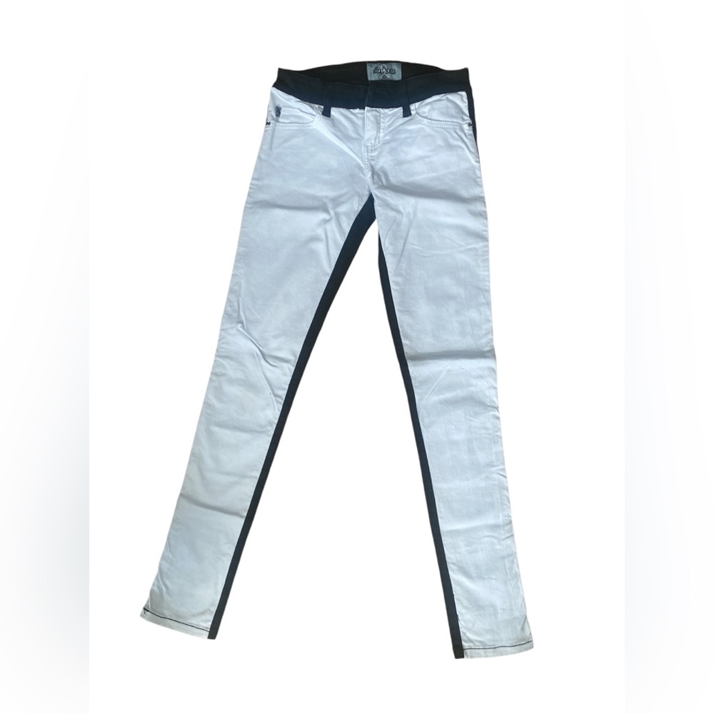 Royal Bones Punk White and Black Jeans sz 3